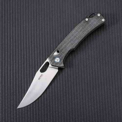 Couteau SRM Knives 9203 MB Ambi Lock Jeans Lame Acier 10Cr15CoMoV Manche Micarta Clip SRM9203MB - Livraison Gratuite