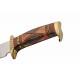 Couteau De Chasse Western Sun Hunter Lame Acier Inox Manche Os Etui Cuir PA203464 - Livaison Gratuite