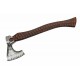 Hache Tomahawk Grooved Lame Acier Inox Manche Bois Etui Cuir PA882463 - Livraison Gratuite