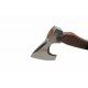 Hache Tomahawk Grooved Lame Acier Inox Manche Bois Etui Cuir PA882463 - Livraison Gratuite