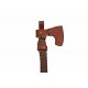 Hache Tomahawk Grooved Lame Acier Inox Manche Bois Etui Cuir PA882463 - Livraison Gratuite
