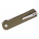 Couteau QSP Lark Green Manche G10 Lame Acier 14C28N Satin IKBS Linerlock Clip QS144C - Livraison Gratuite