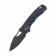 Couteau QSP Hornbill Blue Lame Acier S35VN Black Manche Fibre de Carbone IKBS Linerlock Clip QS146B2 - Livraison Gratuite
