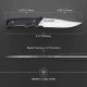 Couteau Kizer Sou'wes' Black Manche G10 Lame Acier D2 Etui Kydex KI1053A1 - Livraison Gratuite
