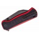 Couteau QSP Swordfish Black/Red Lame Wharncliffe Black Acier 14C28N Manche G10 IKBS Button Lock QS149A2 - Livraison Gratuite