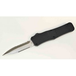 Couteau OTF Automatique Mantis Lame Acier 440C Spear Point Serrated Manche Aluminium Clip USA MANOTF812 - Livraison Gratuite