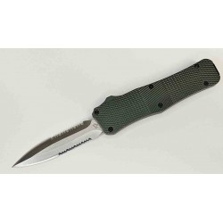 Couteau OTF Automatique Mantis Lame Stiletto Serr Acier 440C Manche Green Alum Clip USA MANOTF816 - Livraison Gratuite