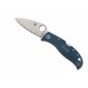 Couteau Spyderco LeafJumper Blue K390 Serrated Manche FRN Lockback Clip Japan SC262SBLK390 - Livraison Gratuite