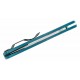 Couteau Spyderco LeafJumper Blue K390 Serrated Manche FRN Lockback Clip Japan SC262SBLK390 - Livraison Gratuite