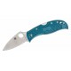Couteau Spyderco LeafJumper Blue K390 Serrated Manche FRN Lockback Clip Japan SC262SBLK390 - Livraison Gratuite