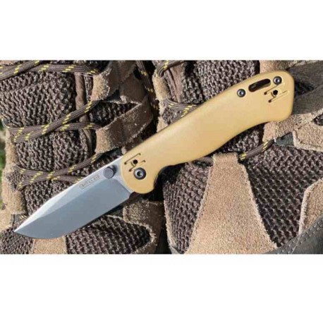 Couteau KA-BAR BK41 Becker Mini Lame Acier D2 Manche Tan GFN Linerclock Clip BKR41 - Livraison Gratuite