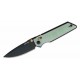 Couteau Real Steel Sacra Jade Lame Acier K110 Black Manche G10 Handles Slider Clip RS7711NB - Livraison Gratuite