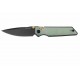 Couteau Real Steel Sacra Jade Lame Acier K110 Black Manche G10 Handles Slider Clip RS7711NB - Livraison Gratuite