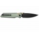 Couteau Real Steel Sacra Jade Lame Acier K110 Black Manche G10 Handles Slider Clip RS7711NB - Livraison Gratuite