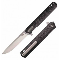 Couteau Tekto Knives F2 Bravo Carbon Fiber/G10 Handle D2 Blade IKBS Linerlock Clip Made USA TKTF2CBKSL4 - Livraison Gratuite