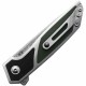 Couteau Begg Knives Diamici Black/Green Manche G-10 Lame Damas IKBS Linerlock Clip BG015M - Livraison Gratuite