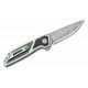 Couteau Begg Knives Diamici Black/Green Manche G-10 Lame Damas IKBS Linerlock Clip BG015M - Livraison Gratuite