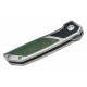 Couteau Begg Knives Diamici Black/Green Manche G-10 Lame Damas IKBS Linerlock Clip BG015M - Livraison Gratuite