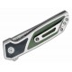 Couteau Begg Knives Diamici Black/Green Manche G-10 Lame Damas IKBS Linerlock Clip BG015M - Livraison Gratuite