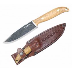 Couteau Condor Austral Lame Acier Carbone 1095 Manche Bois Etui Cuir Made El Salvador CTK396246HC - Livraison Gratuite