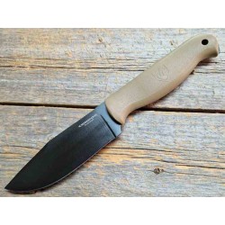 Couteau Condor Fighter Tan Lame Acier Carbone 1075 Manche ABS Etui Zytel Made El Salvador CTK183149HC - Livraison Gratuite