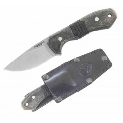 Couteau Condor Mountaineer Trail Intent Lame Acier 14C28N Manche Micarta Etui Cuir Salvador CTK183330SK - Livraison Gratuite