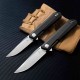 Couteau Bestechman Mini Dundee Black Lame Acier D2 SW Manche G10 Linerlock Clip BTKMK03A - Livraison Gratuite