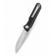 Couteau Bestechman Mini Dundee Black Lame Acier D2 SW Manche G10 Linerlock Clip BTKMK03A - Livraison Gratuite
