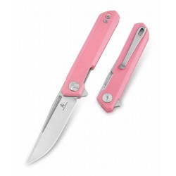 Couteau Bestechman Mini Dundee Pink Lame Acier D2 SW Manche G10 IKBS Linerlock Clip BTKMK03B - Livraison Gratuite