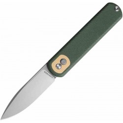 Couteau Vosteed Corgi Green Lame Acier 14C28N Stonewash Manche Micarta IKBS Trek Lock Clip VOSCGSVM3 - Livraison Gratuite