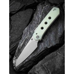 Couteau CIVIVI Vision FG Jade Lame Nitro-V Satin Reverse Tanto Manche G10 IKBS Superlock Clip CIVC220362 - Livraison Gratuite