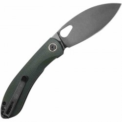 Couteau Vosteed Nightshade TH Green Lame Acier Nitro-V Black Manche Micarta IKBS Linerlock Clip VOSTHNPMN - Livraison Gratuite