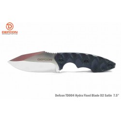 Couteau Bushcraft Survie Defcon Hydra Lame Acier D2 Manche G10 Etui Kydex TD004 - Livraison Gratuite