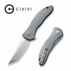 Couteau CIVIVI Synergy 4 Satin Lame Acier Nitro-V Tanto Manche G10 Liner Lock IKBS Clip CIVC21018B2 - Livraison Gratuite