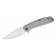 Couteau Kershaw Align A/O Lame Clip Point Acier 8Cr13MoV Manche Acier Gray Frame Lock Clip KS1405 - Livraison Gratuite