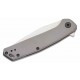 Couteau Kershaw Align A/O Lame Clip Point Acier 8Cr13MoV Manche Acier Gray Frame Lock Clip KS1405 - Livraison Gratuite