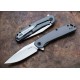 Couteau Kershaw Align A/O Lame Clip Point Acier 8Cr13MoV Manche Acier Gray Frame Lock Clip KS1405 - Livraison Gratuite