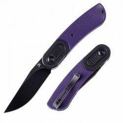 Couteau Kansept Reverie Purple/Black Lame Acier 154CM Manche G10 IKBS Linerlock Clip KT2025B5 - Livraison Gratuite