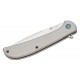 Couteau Al Mar Ultra Thin 3.1" Lame Acier D2 Satin Talon Manche Acier Frame Lock Clip AMK4118 - Livraison Gratuite