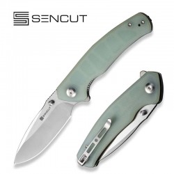 Couteau SENCUT Slashkin Jade Manche G10 Lame Acier D2 IKBS Linerlock Clip S200662 - Livraison Gratuite