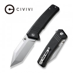 Couteau CIVIVI Bhaltair Black 14C28N SW Tanto Blade Black G10 Handles IKBS CIVC230241 - Livraison Gratuite