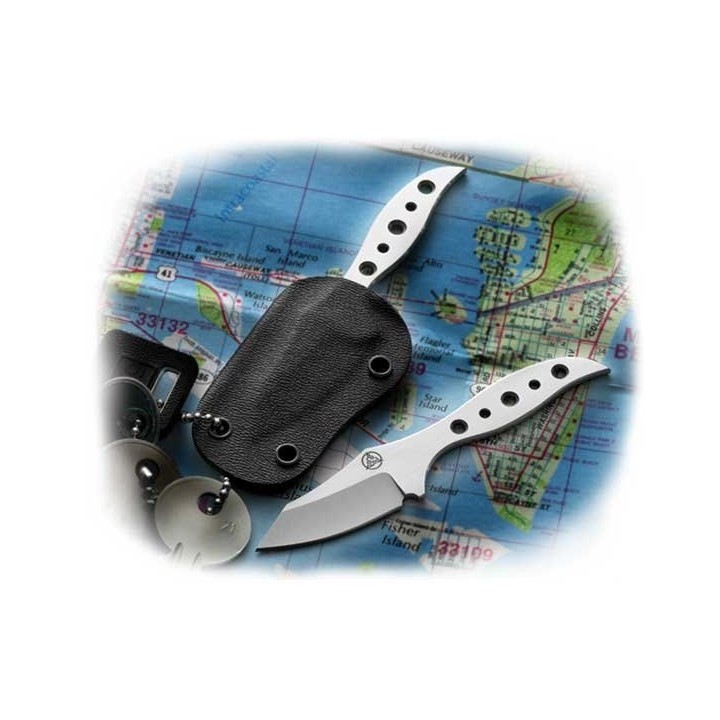 Couteau de Cou Nemesis Hellion Neck Knife Acier  9Cr13CoMoV Etui Kydex NE4 - Livraison Gratuite
