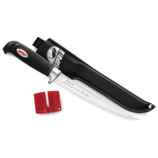 Couteau Rapala Soft Grip Fillet Acier Carbone/Inox Etui Similicuir + Affuteur Made In Finland NK03016 - Livraison Gratuite