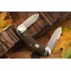 Couteau Rough Ryder Bow Canoe Burlap Manche Micarta Lames Acier 440 RR2376 - Livraison Gratuite