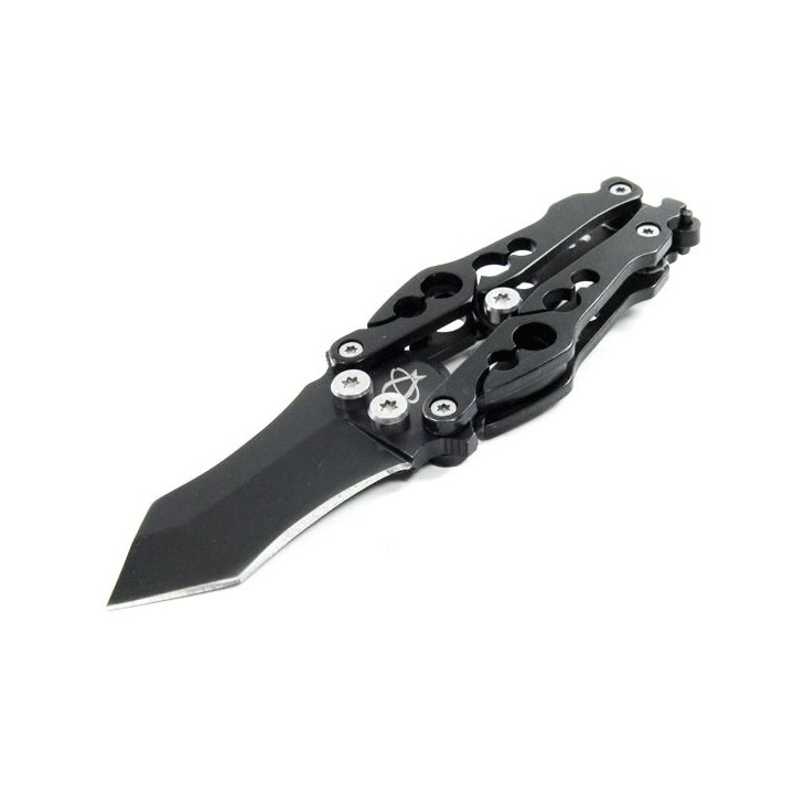 Couteau Mantis Bottleneck Tanto Lame & Manche en Acier 400 Fonction Ouvre Bouteilles MANBK2B - Livraison Gratuite