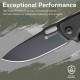 Couteau Sencut Vesperon Black Lame Acier 9Cr18MoV Black Manche Micarta IKBS Linerlock Clip S200653 - Livraison Gratuite