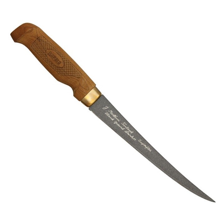 Couteau Rapala Fish N Fillet Superflex Acier Inox Manche Bois Etui Cuir Marttiini Made In Finland NK14327 - Livraison Gratuite