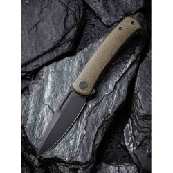 Couteau Civivi Caetus Green Burlap Lame Acier 14C28N Black Manche Micarta IKBS Linerlock Clip CIVC21025C3 - Livraison Gratuite