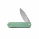 Couteau Kubey NEO Jade Manche G10 Lame Acier AUS-10 IKBS Linelock Clip KUB371C - Livraison Gratuite