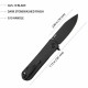 Couteau Kubey NEO Black Manche G10 Lame Acier AUS-10 IKBS Linelock Clip KUB371B - Livraison Gratuite